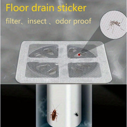 50 Pcs Hair Catcher Drain Stickers: Prevent Hair, Hair Blocker for Shower Drains, Easy to Use, No Power Required