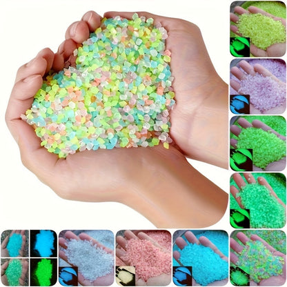 1000pcs 3-5mm luminous sand, gardening aquatic landscape fluorescent stone, mini luminous resin stone for succulent resin luminous stone, garden decoration, micro landscape, bonsai decoration, channel, aquarium