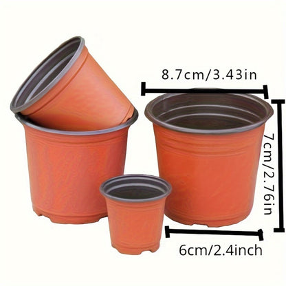 10-pack seedling pots, flower pots, nutrient cups for growing succulent plants, vegetable seedlings, saplings, flowers with drainage holes to prevent roots from being suffocated