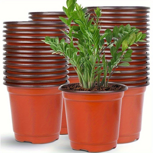 10-pack seedling pots, flower pots, nutrient cups for growing succulent plants, vegetable seedlings, saplings, flowers with drainage holes to prevent roots from being suffocated
