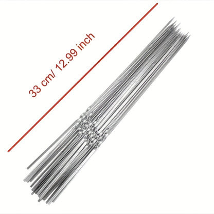 10pcs Stainless Steel Barbecue Skewer, Reusable BBQ Skewers Kebab Iron Stick For Outdoor Camping Picnic Tools, Cooking Tools, BBQ Grill Accessories Gadgets
