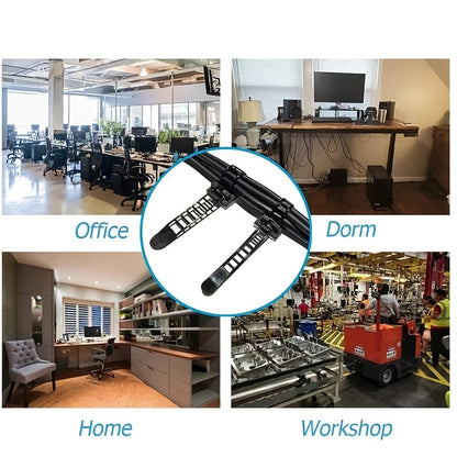 Organize Your Cables in Style with 10pcs Adjustable Cable Tie Mount Clips