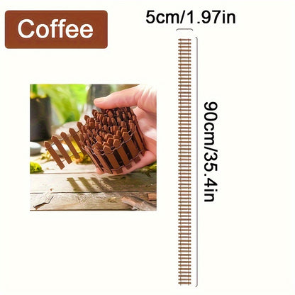 Charming Mini Wooden Fence for Fairy Gardens - Fascinating micro landscaping accessories, perfect for home and garden decoration or