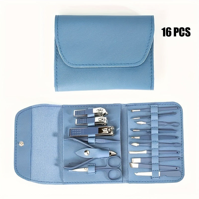 Nail Clippers Manicure Tool Set, with Portable Travel Case, Cuticle Nippers And Cutter Kit, Professional Nail Clippers Pedicure Kit, Grooming Kit for Travel