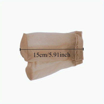 10 pairs of versatile crystal stockings, women's summer thin stockings, short socks, invisible stockings, high elasticity, breathable Colors sent randomly