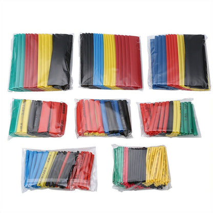 UMLIFE 164pcs Shrink Heat Shrink Tubing 2:1 Polyolefin Tubing Sleeve Wrap Kit Multicolor