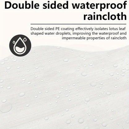 Heavy Duty White Waterproof Tarp with Metal Grommets - Double-Sided, Multi-Purpose Outdoor Covering for Camping, Patios, Furniture, Boats and RVs - Reinforced Edges, Frost-Proof, Tear-Resistant