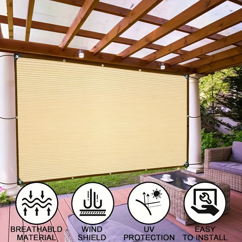 1 piece high density sunshade net for outdoor comfort - 90% UV protection, breathable, suitable for backyard, patio, pool - no extra straps required