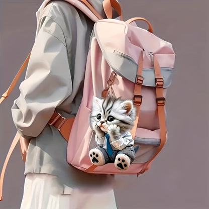 Charming Acrylic Cat Car Charms And Keychains