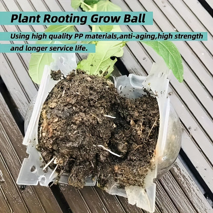 10-Pack Plant Root Growth Boxes, Reusable Non-Destructive High-Pressure Propagation Bulb Plant Root Grafting Device Boxes for Rapid Plant Air Propagation