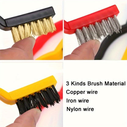5 pieces/set, kitchen cleaning tool set, cleaning shovel defrost shovel, electric wire brush, kitchen gas stove range hood pot sink cleaning tool, heavy oil removal tool brush shovel, cleaning supplies