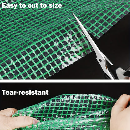 Heavy Duty Green Transparent Tarp -, UV and Waterproof Plastic Cover,