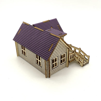 Wooden 3D puzzle building model puzzle kit small villa model DIY handmade kit laser cutting assembly model kit educational three-dimensional