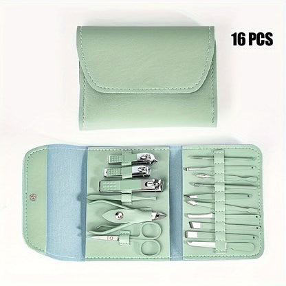 Nail Clippers Manicure Tool Set, with Portable Travel Case, Cuticle Nippers And Cutter Kit, Professional Nail Clippers Pedicure Kit, Grooming Kit for Travel