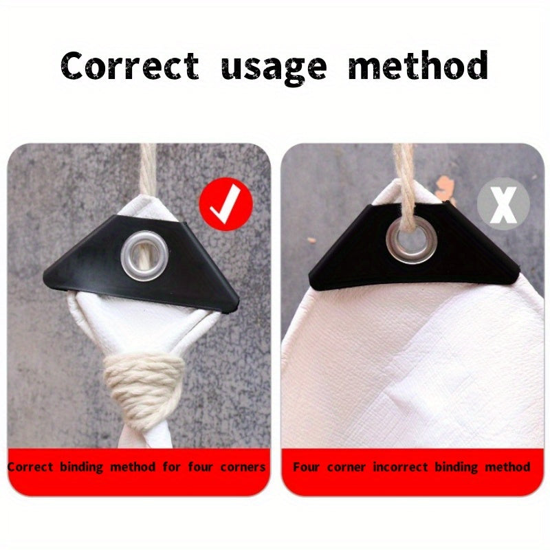 Heavy Duty White Waterproof Tarp with Metal Grommets - Double-Sided, Multi-Purpose Outdoor Covering for Camping, Patios, Furniture, Boats and RVs - Reinforced Edges, Frost-Proof, Tear-Resistant