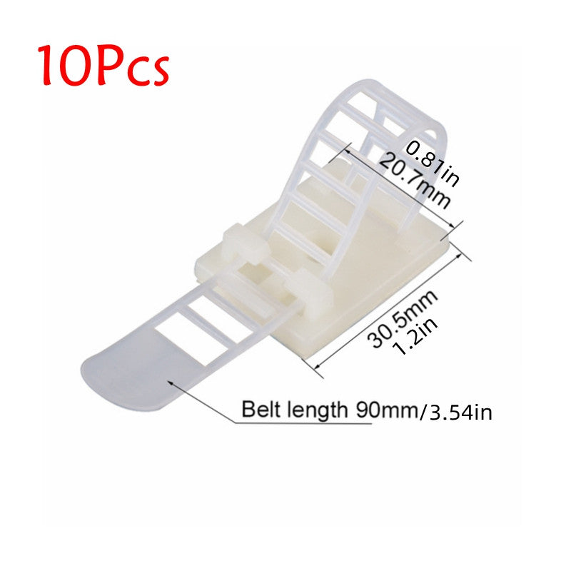 Organize Your Cables in Style with 10pcs Adjustable Cable Tie Mount Clips