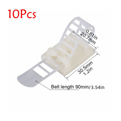 Organize Your Cables in Style with 10pcs Adjustable Cable Tie Mount Clips