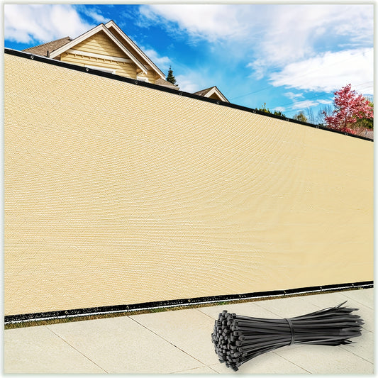 Beige Shade Net - UV Resistant, Encrypted Outdoor Covering for Patios, Gardens, Porches and Balconies - Durable PE Material