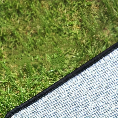 1 Piece Four Seasons Waterproof Camping Mat - Durable Aluminum Foil and EPE Fabric, Portable Outdoor Picnic and Tent, Double-Sided Moisture-Proof Insulation Mat, Beach BBQ, Aluminum Foil