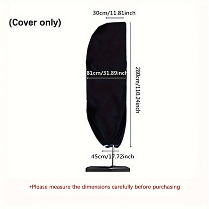 1pc Waterproof Oxford Cloth Outdoor Sunshade Umbrella Cover Garden Weatherproof Patio Cantilever Parasol Rain Cover Accessories, Only Cover