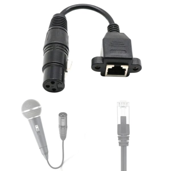 SE-L45 XLR 3 Pin Female To RJ45 Cable Adapter 0.3M