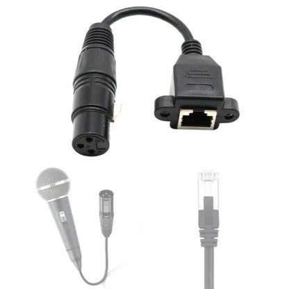 SE-L45 XLR 3 Pin Female To RJ45 Cable Adapter 0.3M