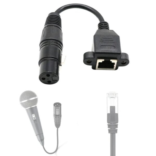 SE-L45 XLR 3 Pin Female To RJ45 Cable Adapter 0.3M