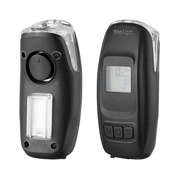 Aerbes AB-ZX08 Bicycle Front Light Code Meter Horn With Digital Display
