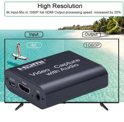 SE-L55 HDMI Video Capture With Audio, Loop Out And Mic In 4k x 2k
