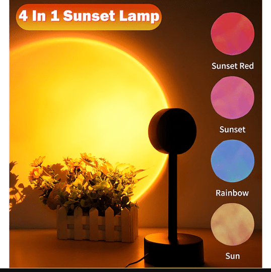 USB LED Projector Atmosphere RGB Lamp With Filters