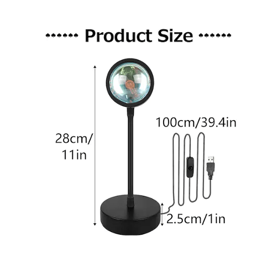 USB LED Projector Atmosphere RGB Lamp With Filters