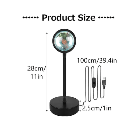 USB LED Projector Atmosphere RGB Lamp With Filters