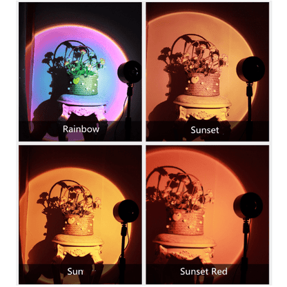 USB LED Projector Atmosphere RGB Lamp With Filters