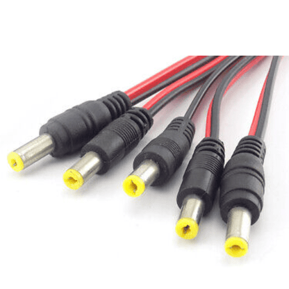 DC Power Cord 5.5 x 2.1mm Male Pack of 100