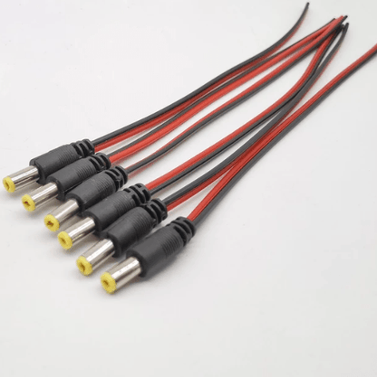 DC Power Cord 5.5 x 2.1mm Male Pack of 100