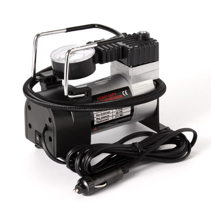 DC 12V 12A Heavy Duty Air Compressor With Pressure Gauge And Three Nozzle Adapters 965KPA