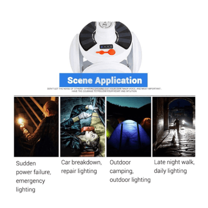 Aerbes AB-TA182 Waterproof LED Solar Powered Emergency Charging Lamp With Hanging Hook