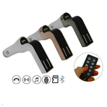 590 Bluetooth MP3 FM Transmitter Hands-free Car Kit Charger with Remote