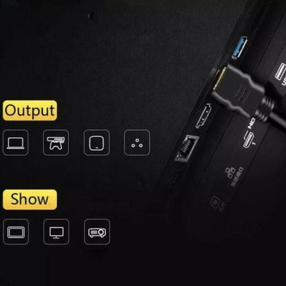 SE-H02 HDMI To HDMI Cable Black 3M