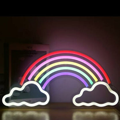 C-10 LED Rainbow Cloud Neon Sign