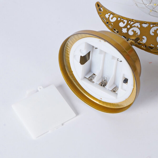 Clear Star Battery Operated Moon Shaped LED Light Warm White