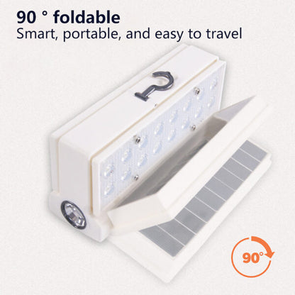 32LED+5W LED Solar Powered Foldable  Camping Light with Hook + Type C  Cable Charger
