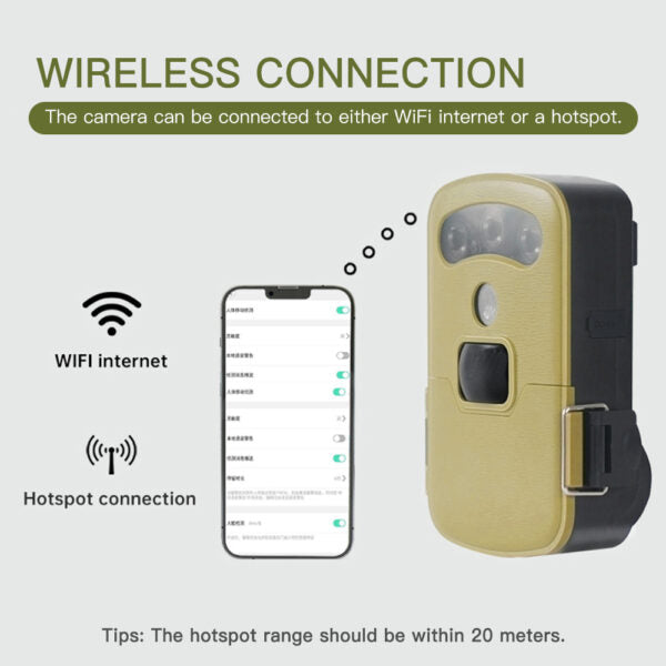 HC901 Solar Powered Wifi Hunting Camera With KingFisherPro App