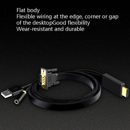 SE-L140 HDMI To VGA + Audio With USB Cable 1.5M