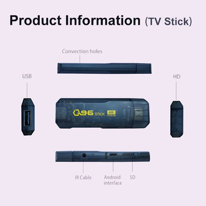 Q96 Android TV Stick 8G Ram + 125GB Rom
