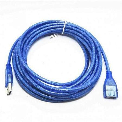 SE-L43 USB 2.0 Transparent Blue Extension Cable 5M