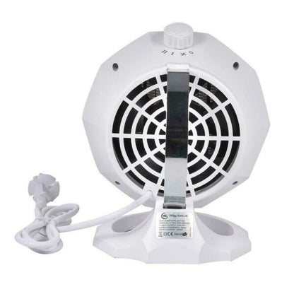 1800W Mini Indoor Fan Ceramic Heater with 3 Levels Rotation Continuous Temperature Control Warmth