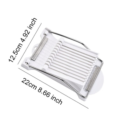 Spam Slicer, Luncheon Meat Slicer, Multipurpose Stainless Steel Wire Egg Slicer,Tomato Fruit Soft Cheese Slicer Cuts 10 Slices