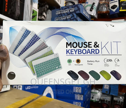 Wireless Chargeable, Bluetooth Keyboard With Mouse