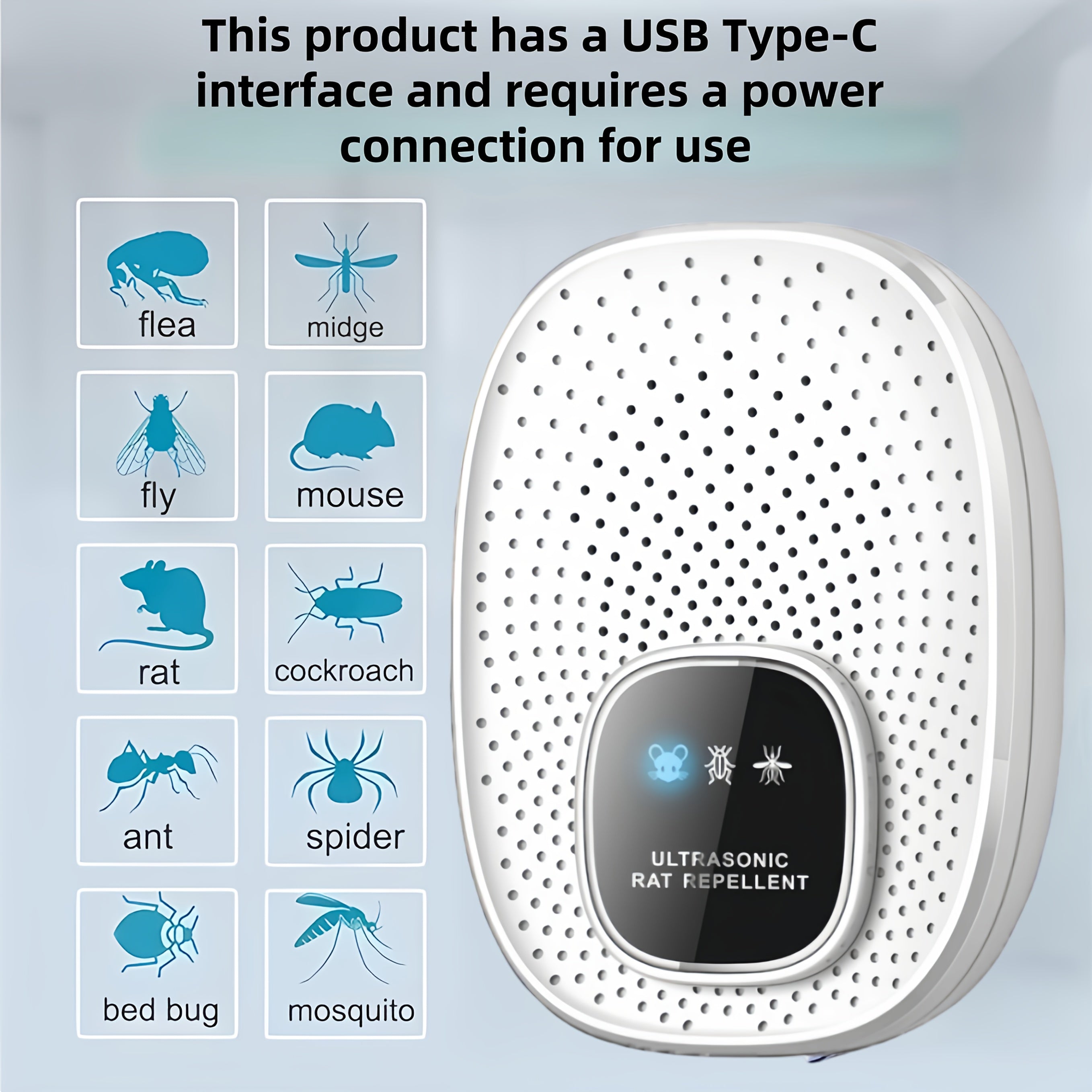 Intelligent Multi Frequency Soundwave technology Pest Repellent System for Indoor Use  Effective Against Mosquitoes  Ants  Cockroaches  Mice  Fleas  Beetles  and Other Insects  Non Toxic  Safe for Humans  Homes  Offices  and Hotels to Create a Healthy Liv
